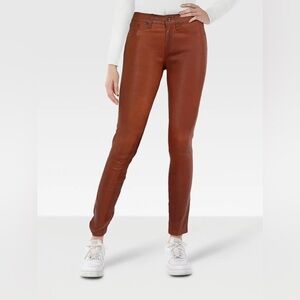 Rag & Bone Women’s 100% Lamb Leather Brown Skinny Jeans Size 24